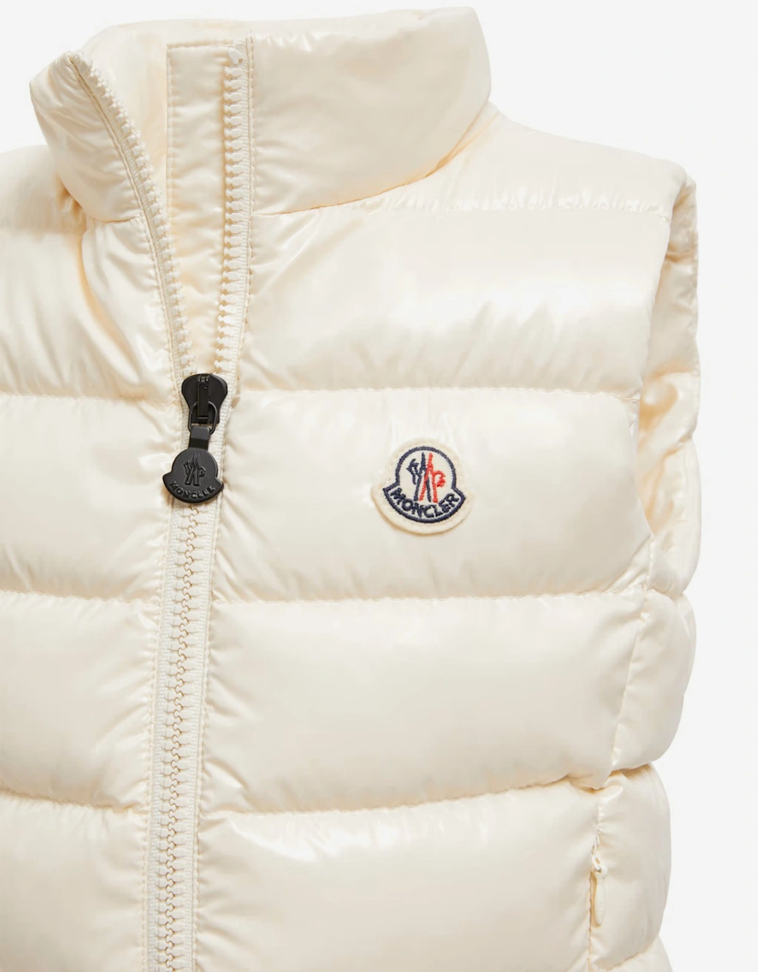 Girls Down Padded Ghany Gilet in Ivory