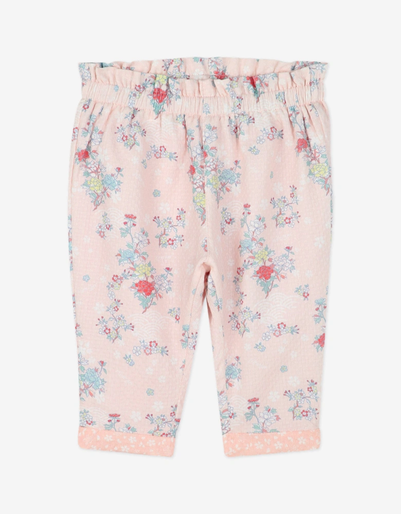 Baby Girls T-Shirt and Pants Set in Pink
