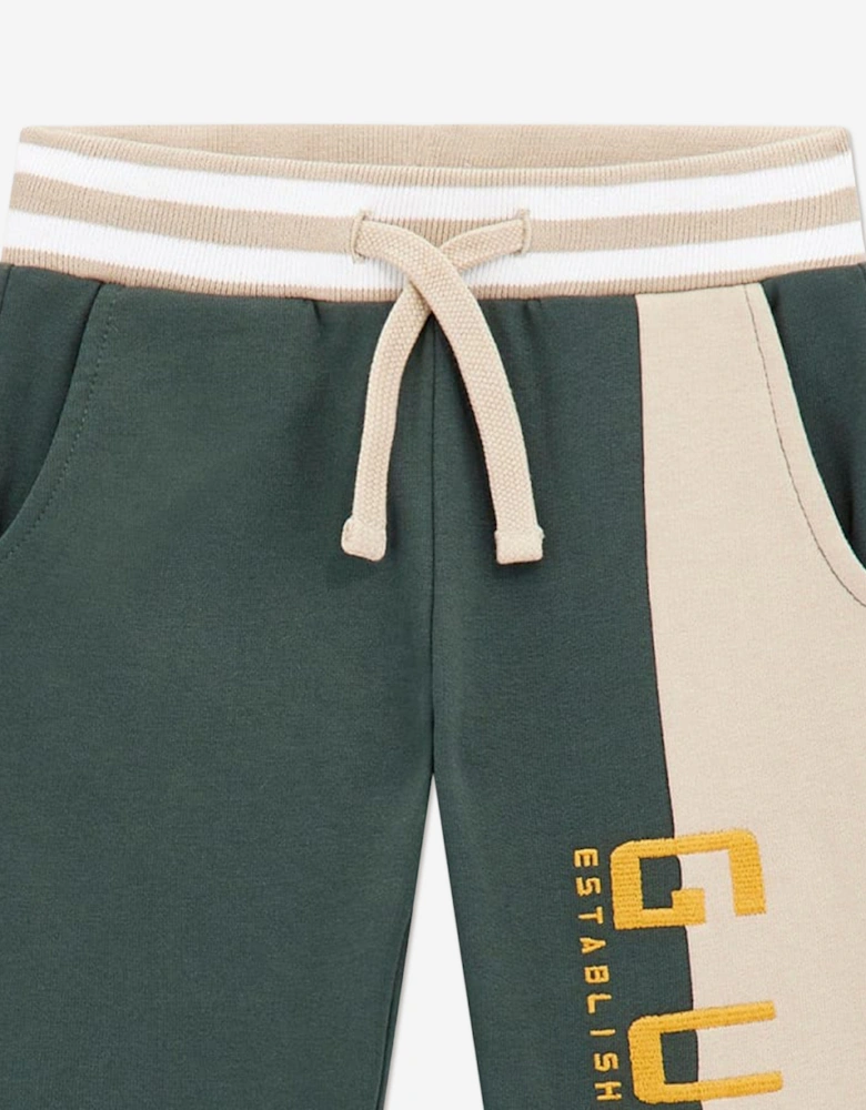 Boys Logo Joggers in Green