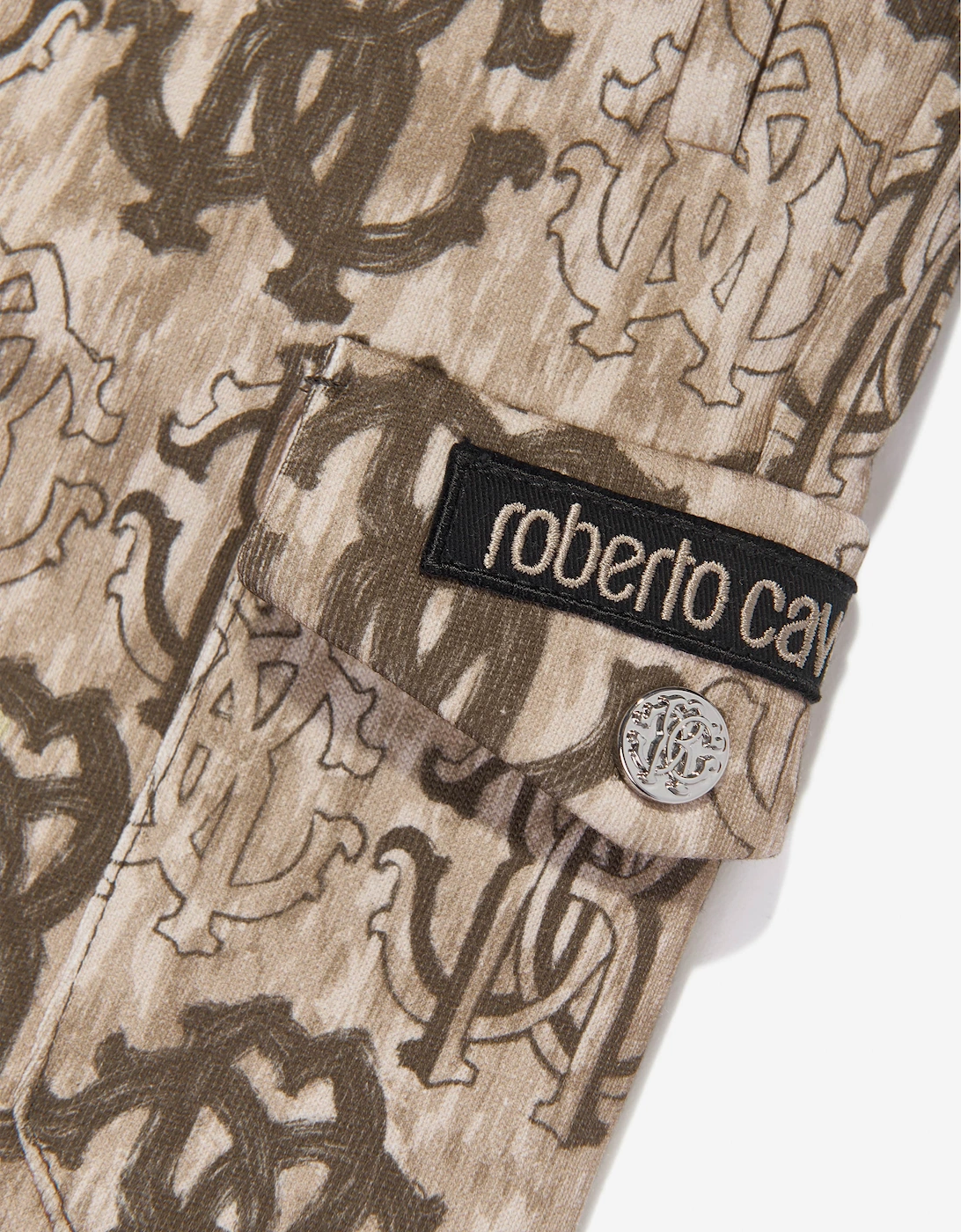 Boys Monogram Bermuda Shorts in Brown