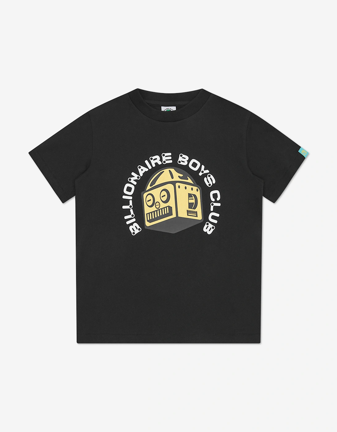 Boys Robot Logo T-Shirt in Black, 5 of 4