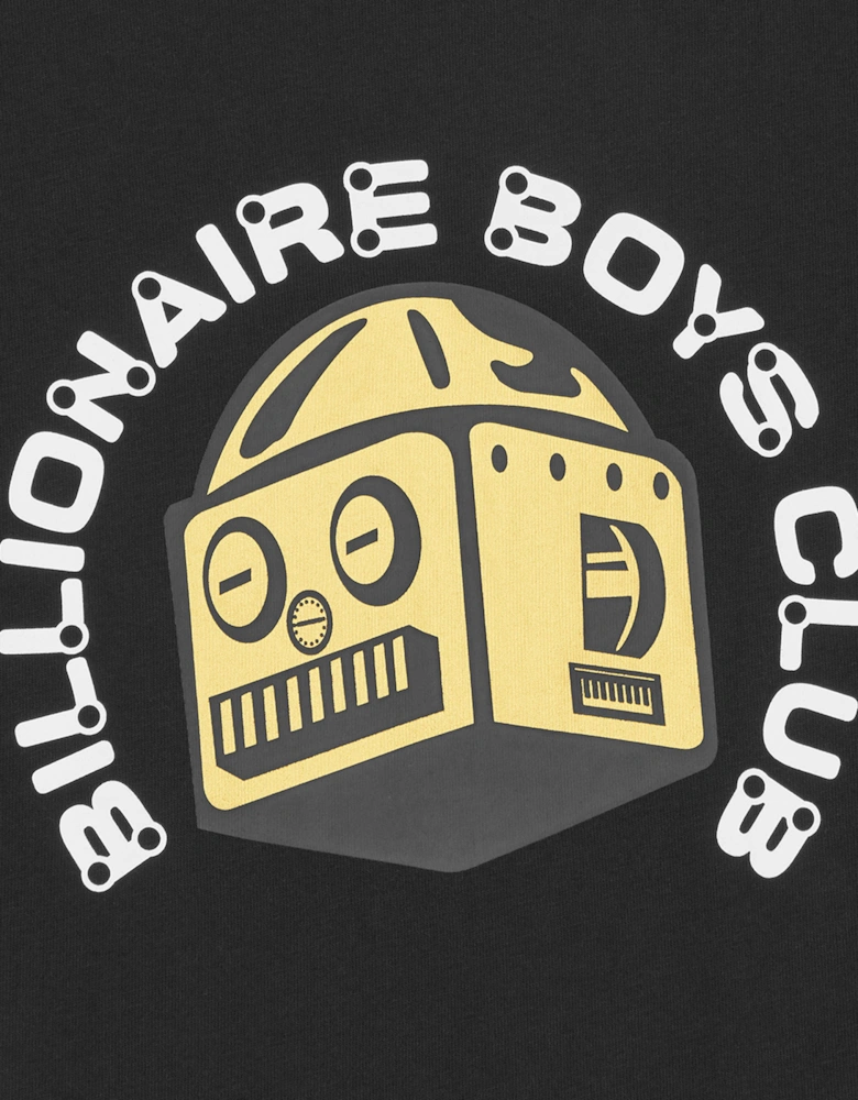 Boys Robot Logo T-Shirt in Black