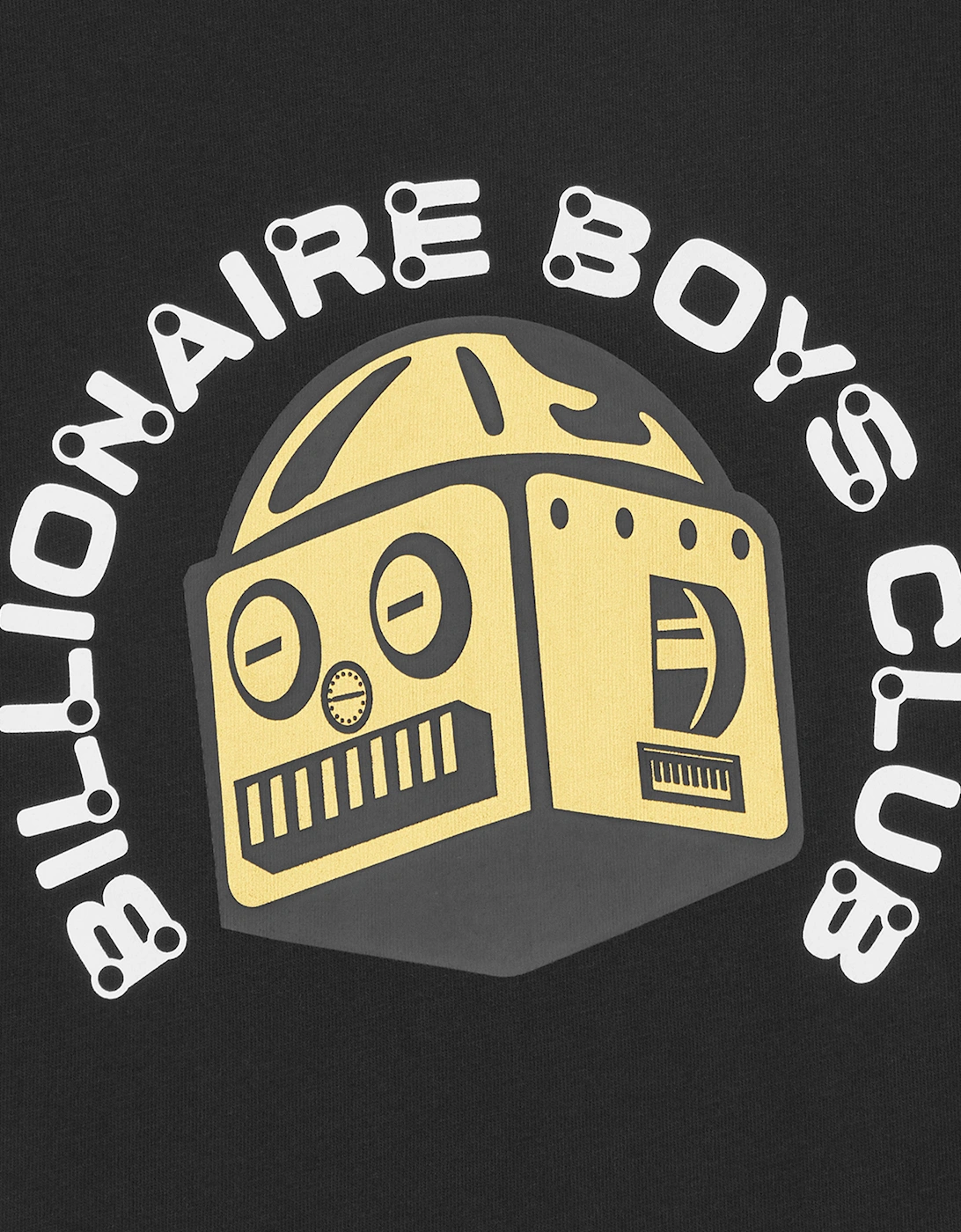 Boys Robot Logo T-Shirt in Black
