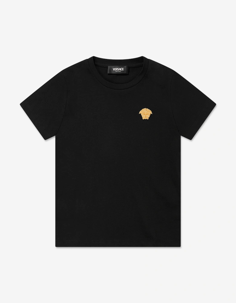 Boys Medusa Logo T-Shirt in Black