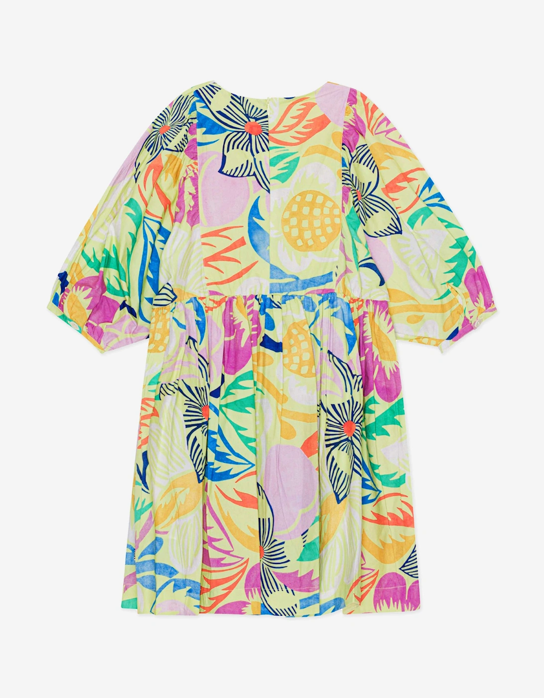 Girls Floral Print Dress in Multicolour