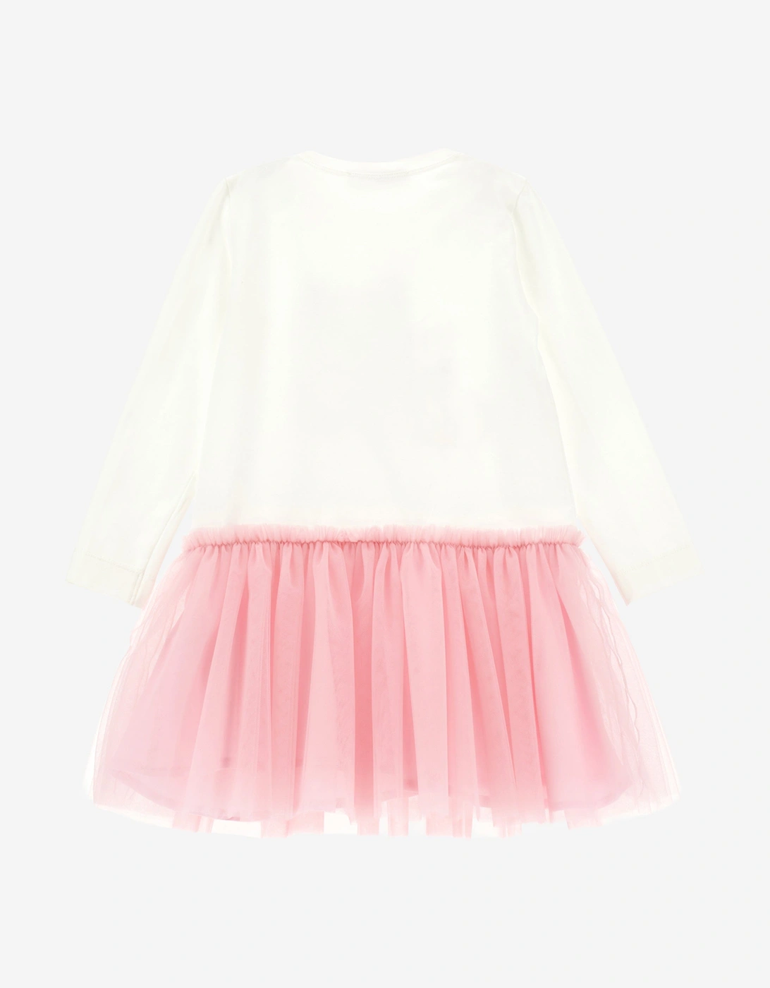 Girls Stitch and Angel Dress in Ivory
