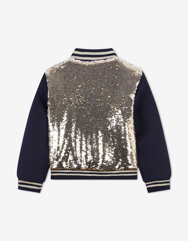 Billieblush Girls Sequin Jacket in Gold