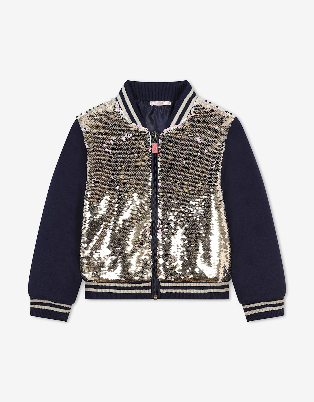Billieblush Girls Sequin Jacket in Gold, 5 of 4