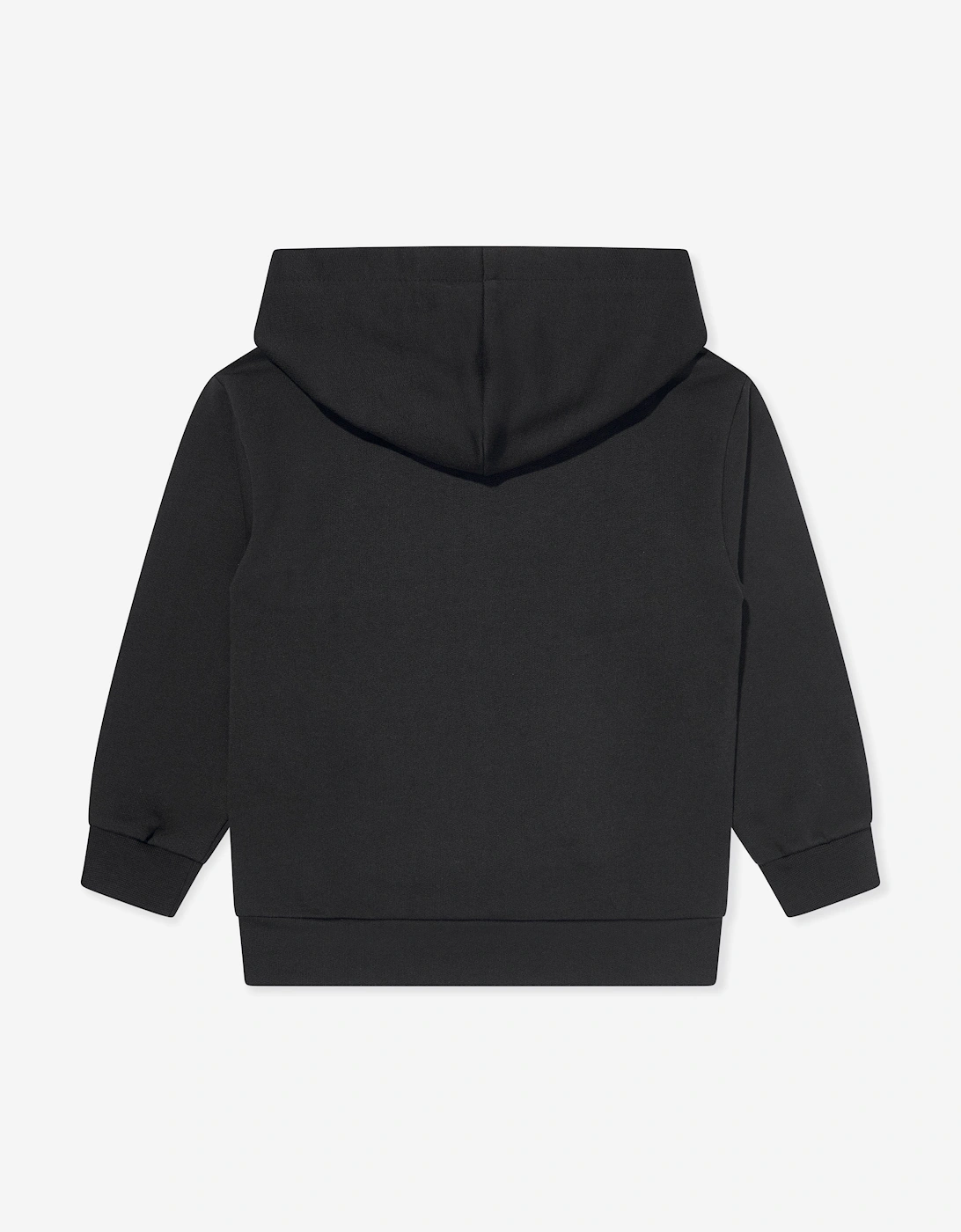 Girls Embroidered Hoodie in Black