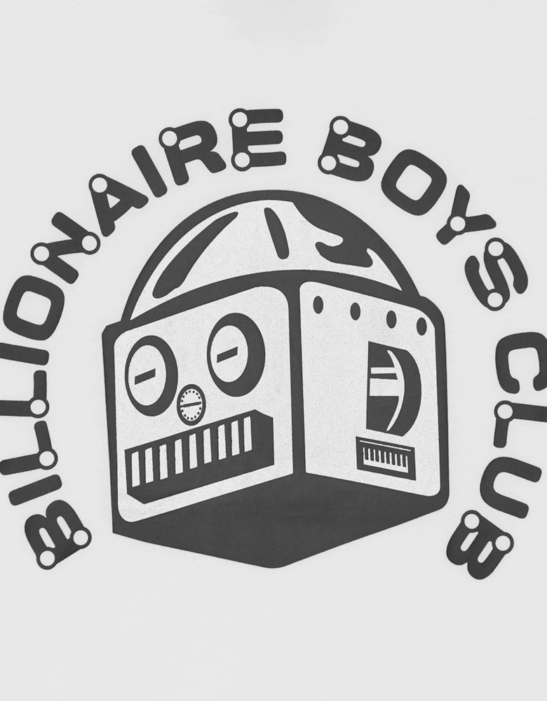 Boys Robot Logo T-Shirt in White