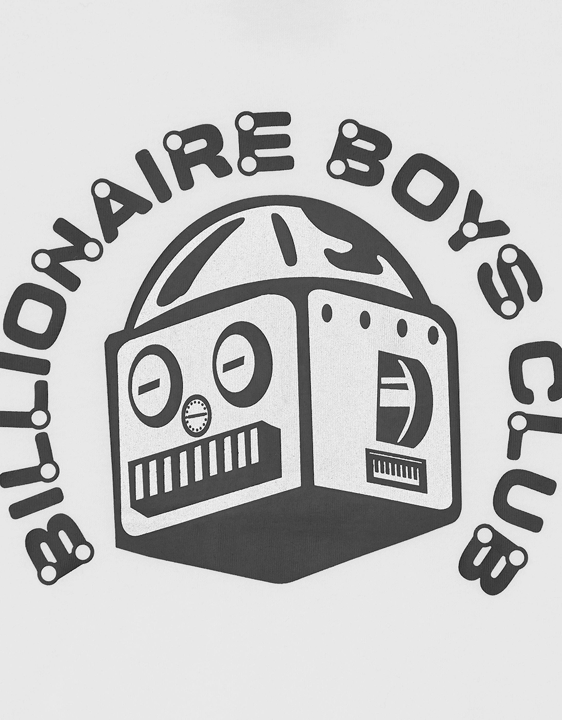 Boys Robot Logo T-Shirt in White