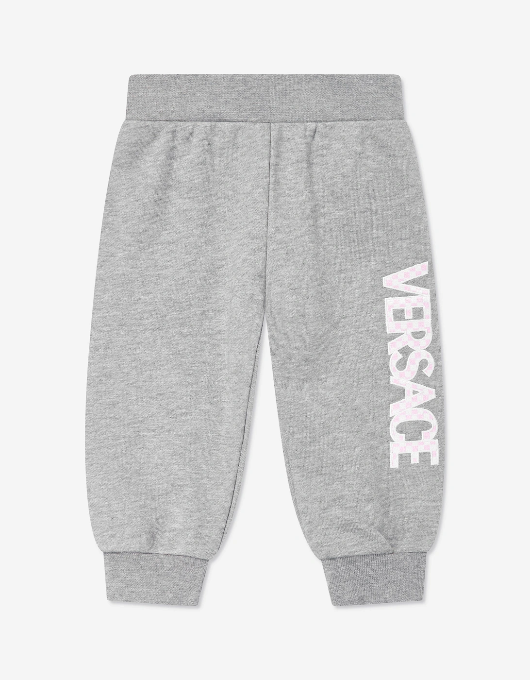 Baby Boys Damier Logo Joggers in Grey, 5 of 4