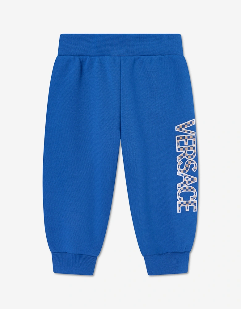Baby Boys Damier Logo Joggers in Blue