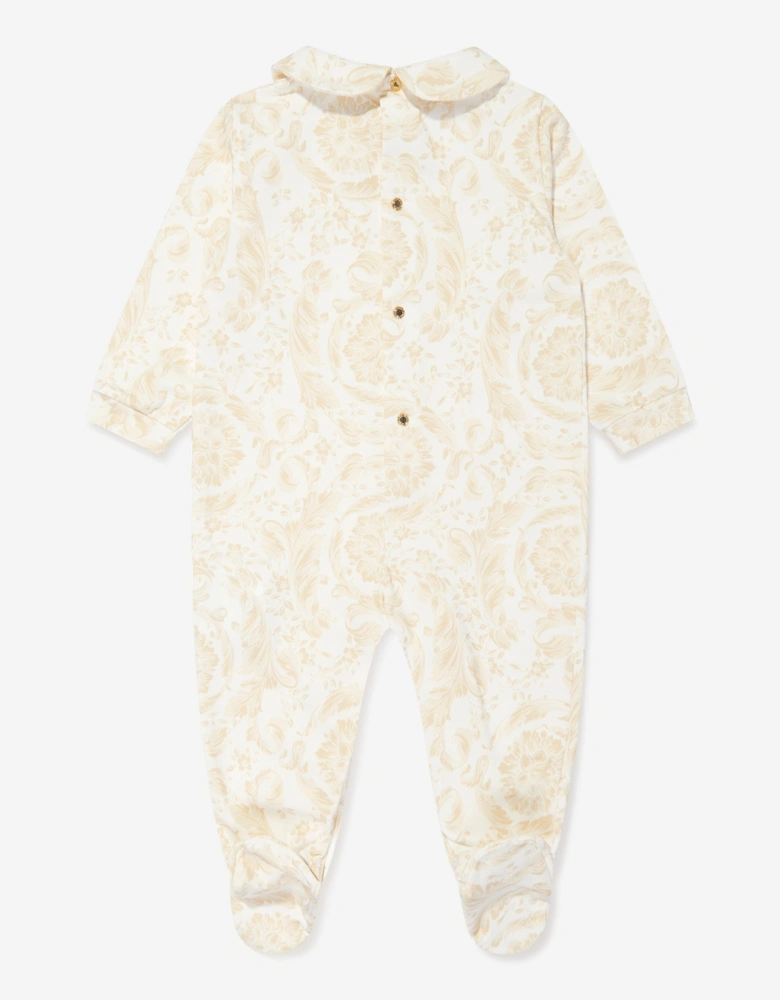 Baby Barocco Babygrow Gift Set in Beige