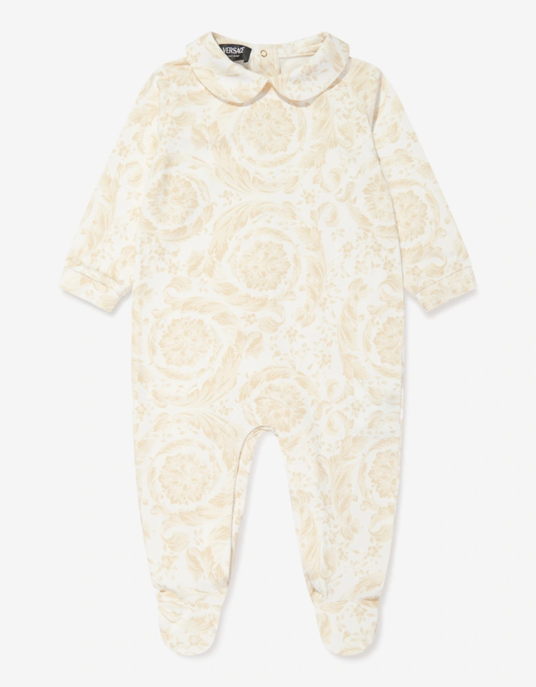 Baby Barocco Babygrow Gift Set in Beige