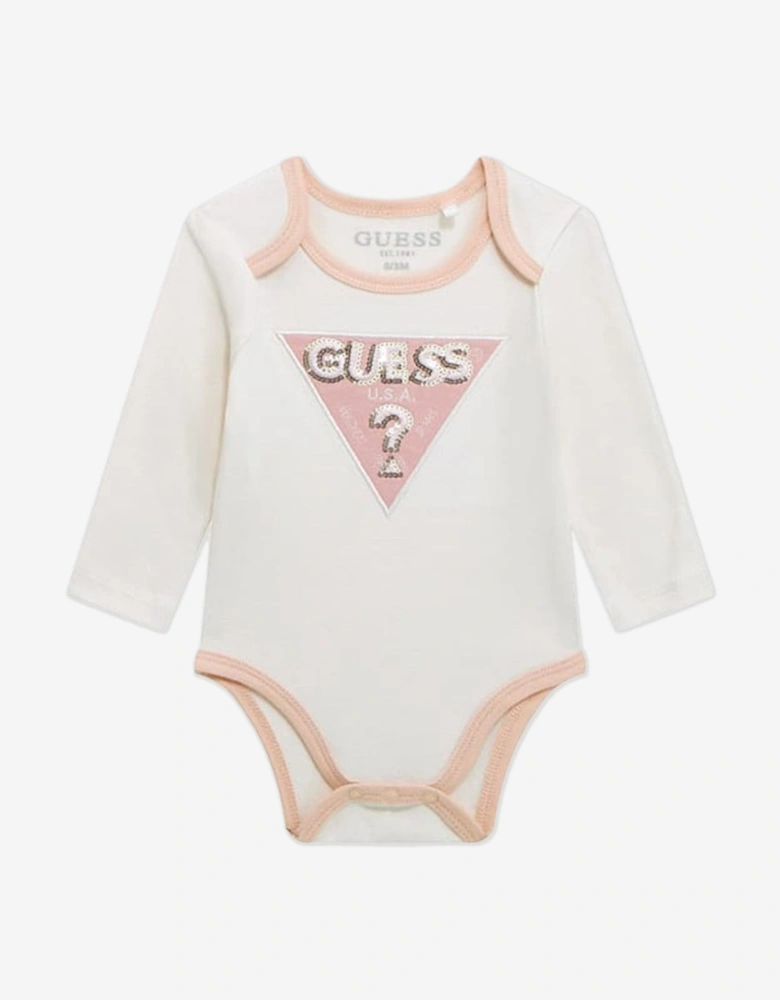 Baby Girls 3 Piece Tracksuit Set in Pink