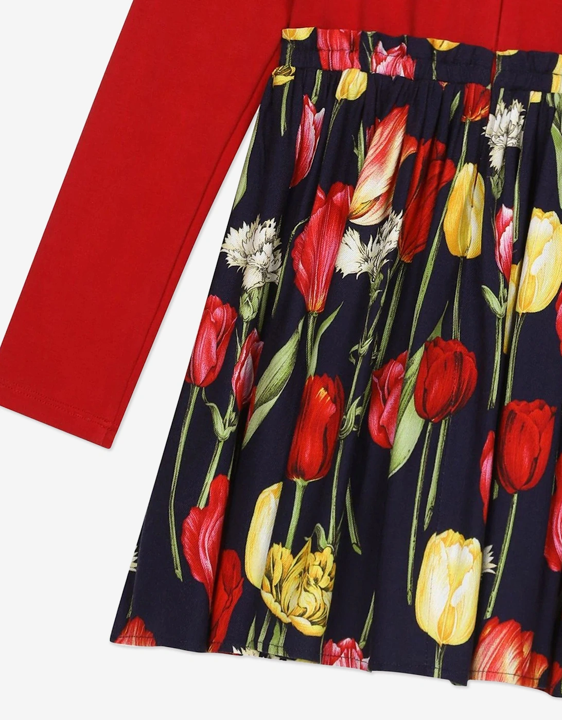 Girls Tulip Dress in Red