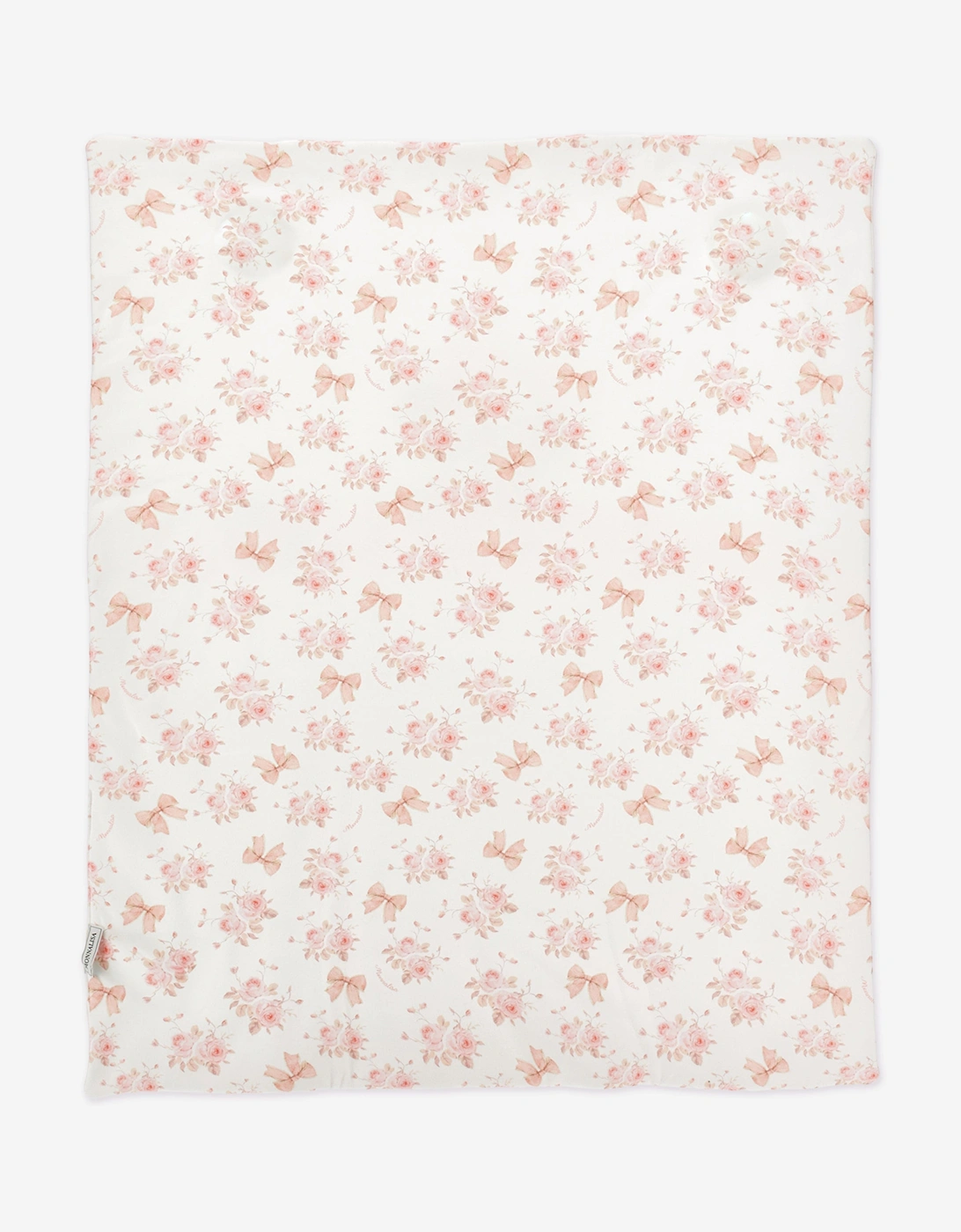 Baby Girls Reversible Puppy & Bows Blanket in Pink (90cm)