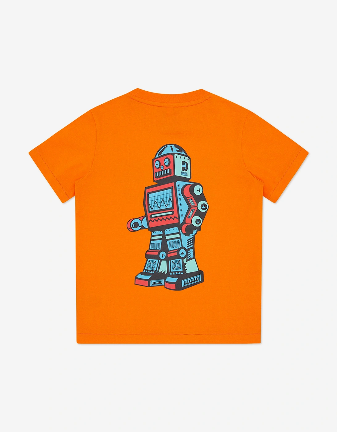 Boys Jumble Logo T-Shirt in Orange