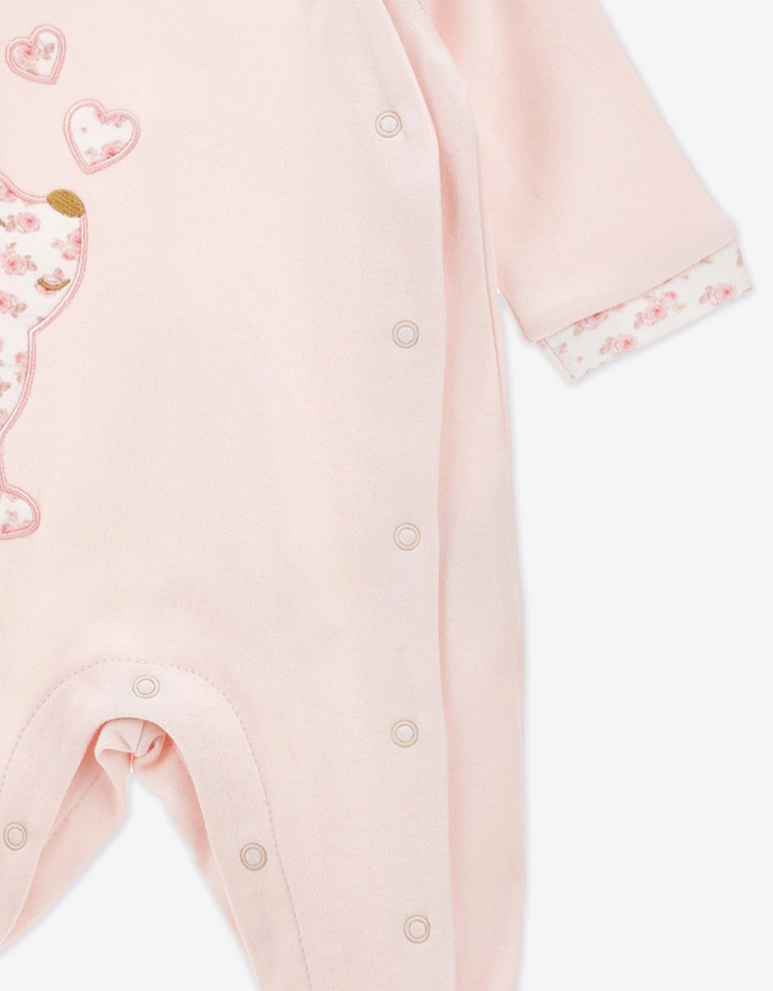 Baby Girls Puppy Babygrow in Pink