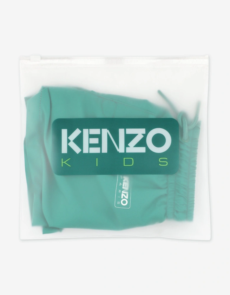 Baby Boys Logo Swim Shorts in Green