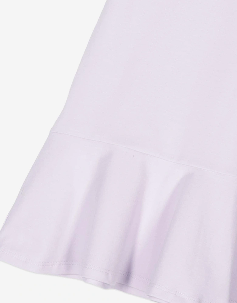 Girls Logo Jersey Dress in Purple