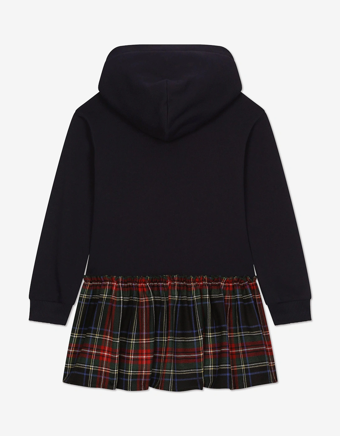 Girls Tartan Tulip Sweater Dress in Multicolour