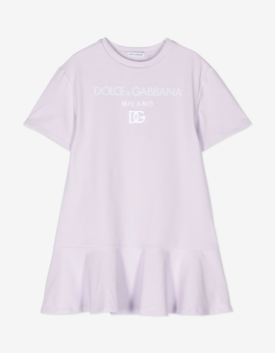 Girls Logo Jersey Dress in Purple, 5 of 4