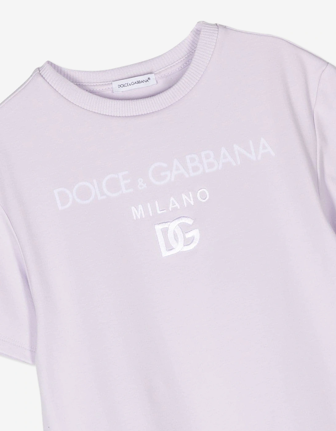 Girls Logo Jersey Dress in Purple