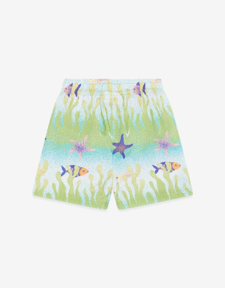 Baby Boys Under The Sea Shorts in Green