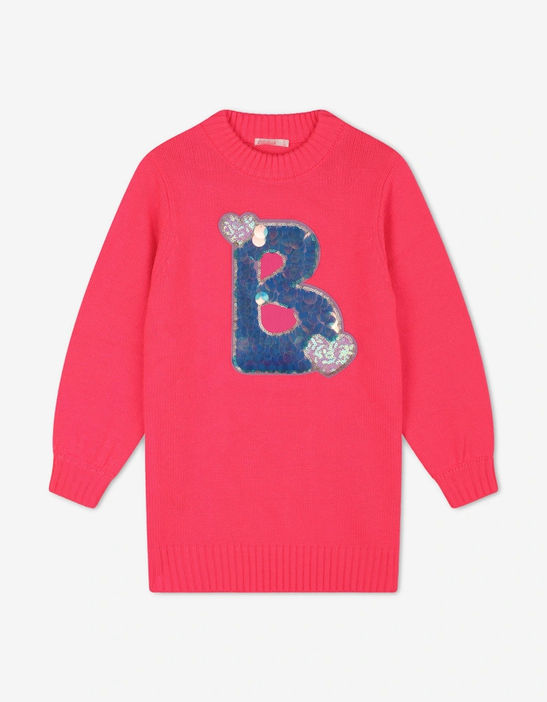 Billieblush Girls Knitted Dress in Pink