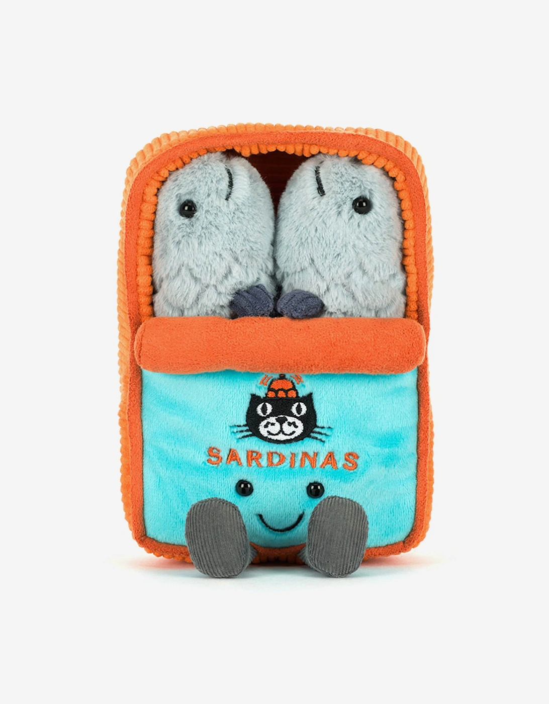 Girl's Jellycat Amuseables Sardine Tin in Orange (17cm) - Size: ONE size,