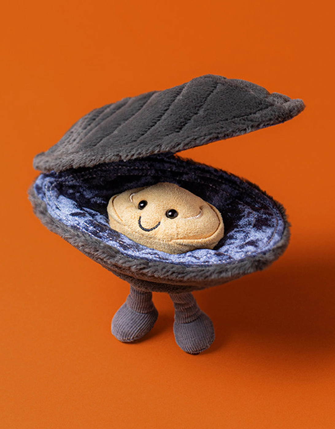 Amuseables Michelle Mussel in Grey (17cm)