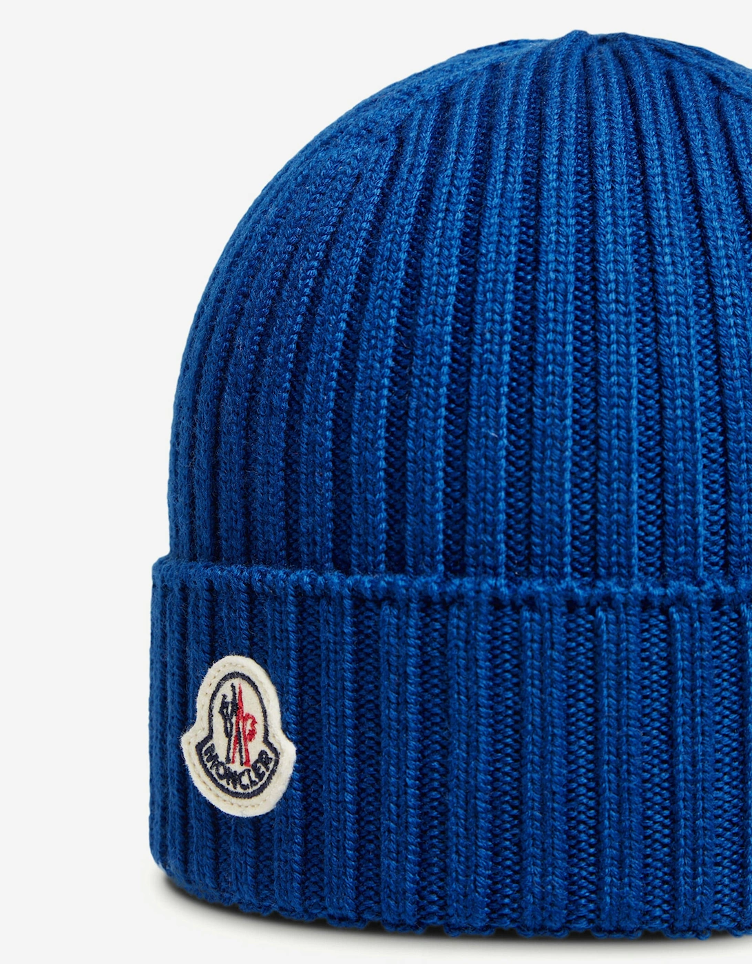 Kids Wool Knit Beanie Hat in Blue