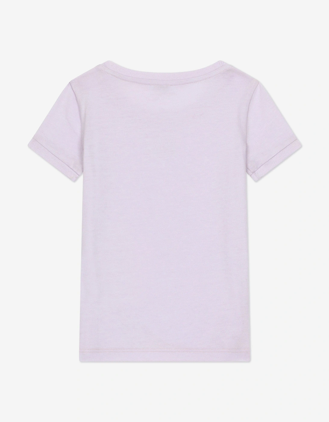 Girls Logo Label T-Shirt in Purple