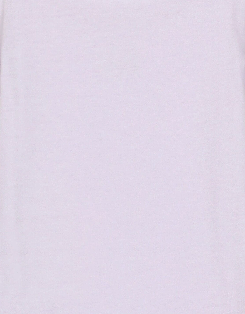 Girls Logo Label T-Shirt in Purple
