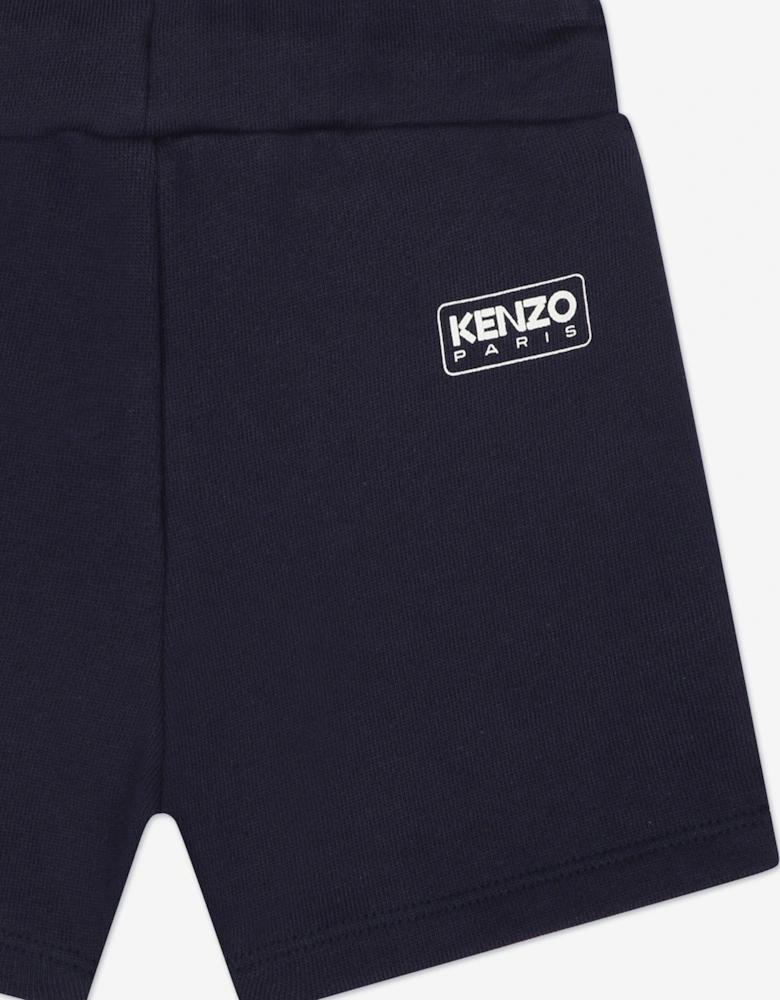 Baby Boys Logo Bermuda Shorts in Navy