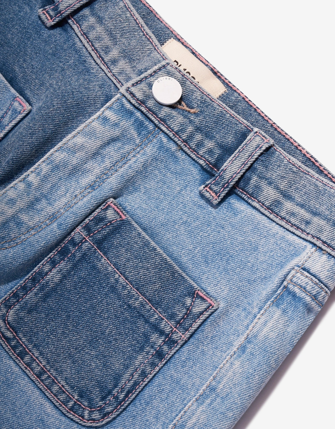 Girls Lucy Blocked High Rise Shorts in Blue