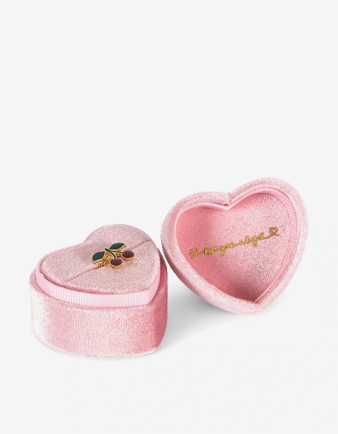 Girls Cherry Love Ring in Pink, 5 of 4