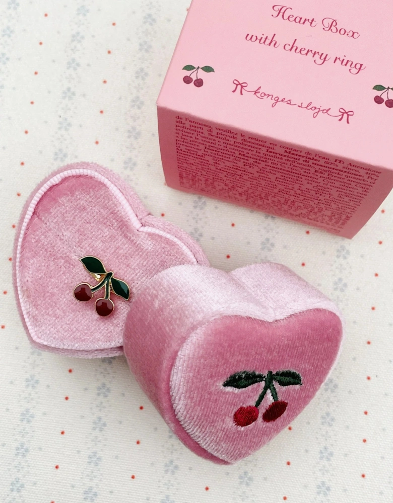 Girls Cherry Love Ring in Pink