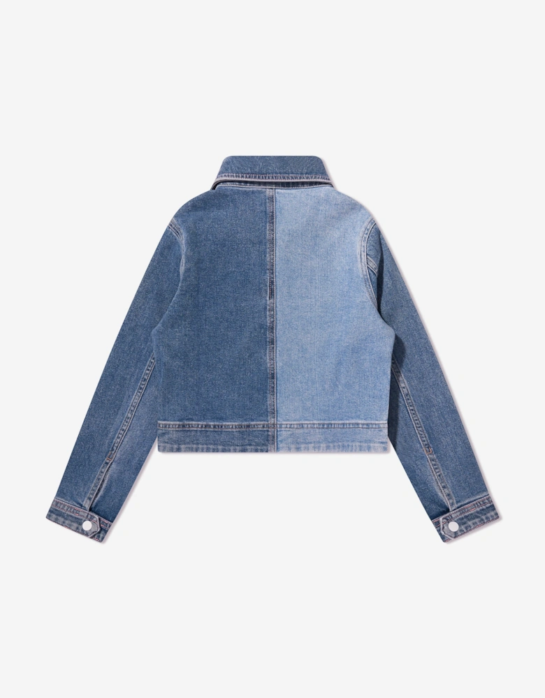 Girls Manning Blocked Jacket in Blue