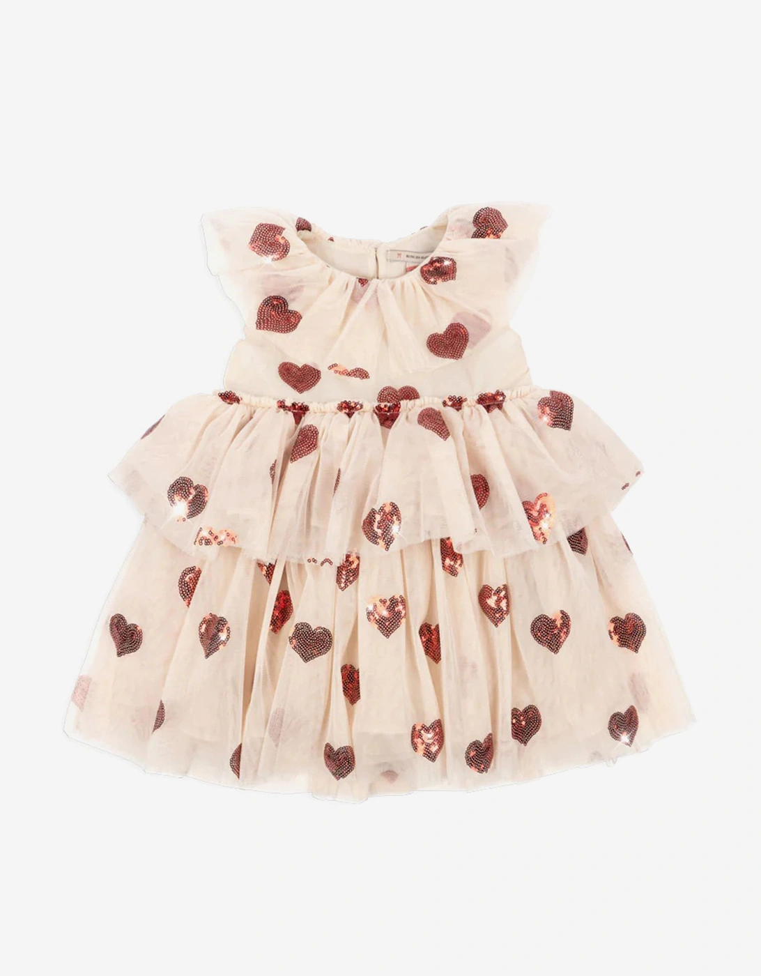 Girls Yvonne Tulle Hearts Fairy Dress in Ivory, 5 of 4