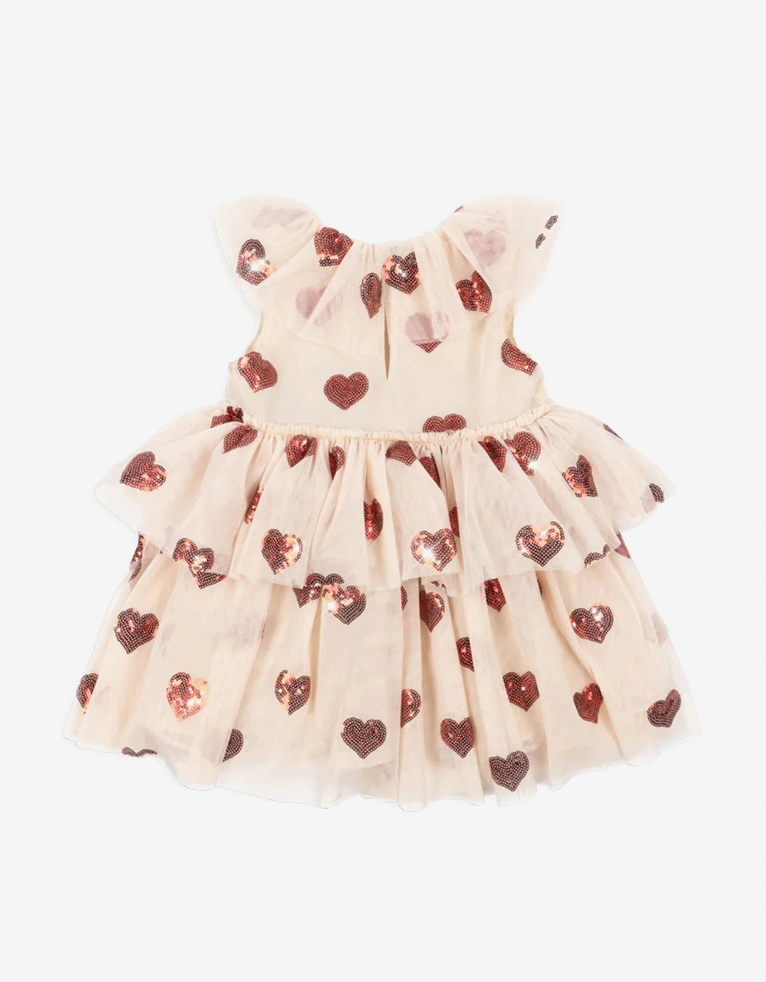 Girls Yvonne Tulle Hearts Fairy Dress in Ivory