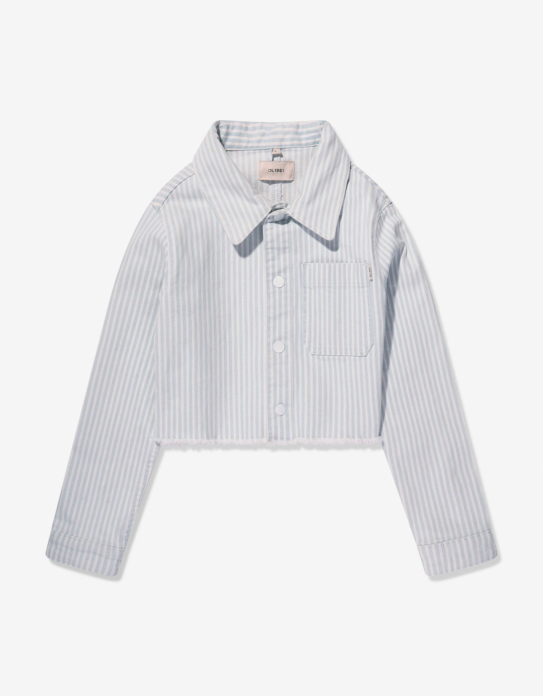 Girls Manning Striped Jacket in Blue, 5 of 4