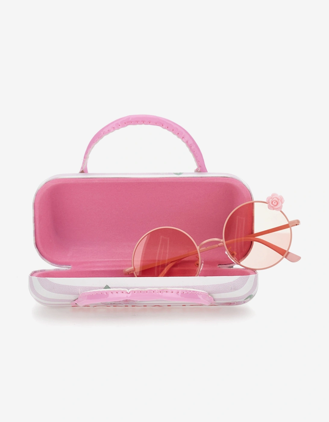 Girls Rose Sunglasses With Case in Pink