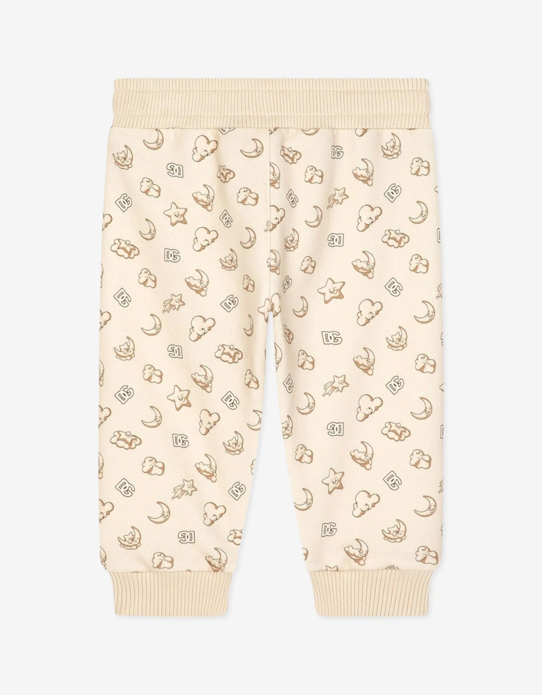 Baby Moon and Star Joggers in Beige