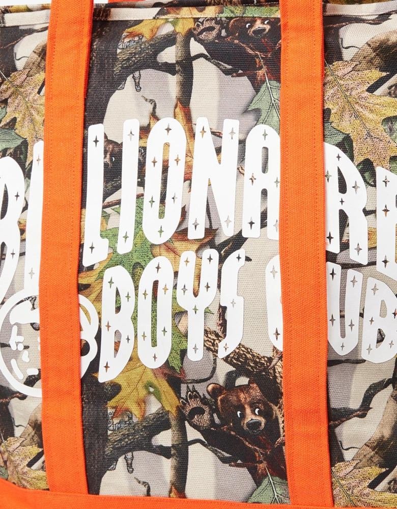 Boys Tree Camo Arch Logo Tote Bag in Multicolour
