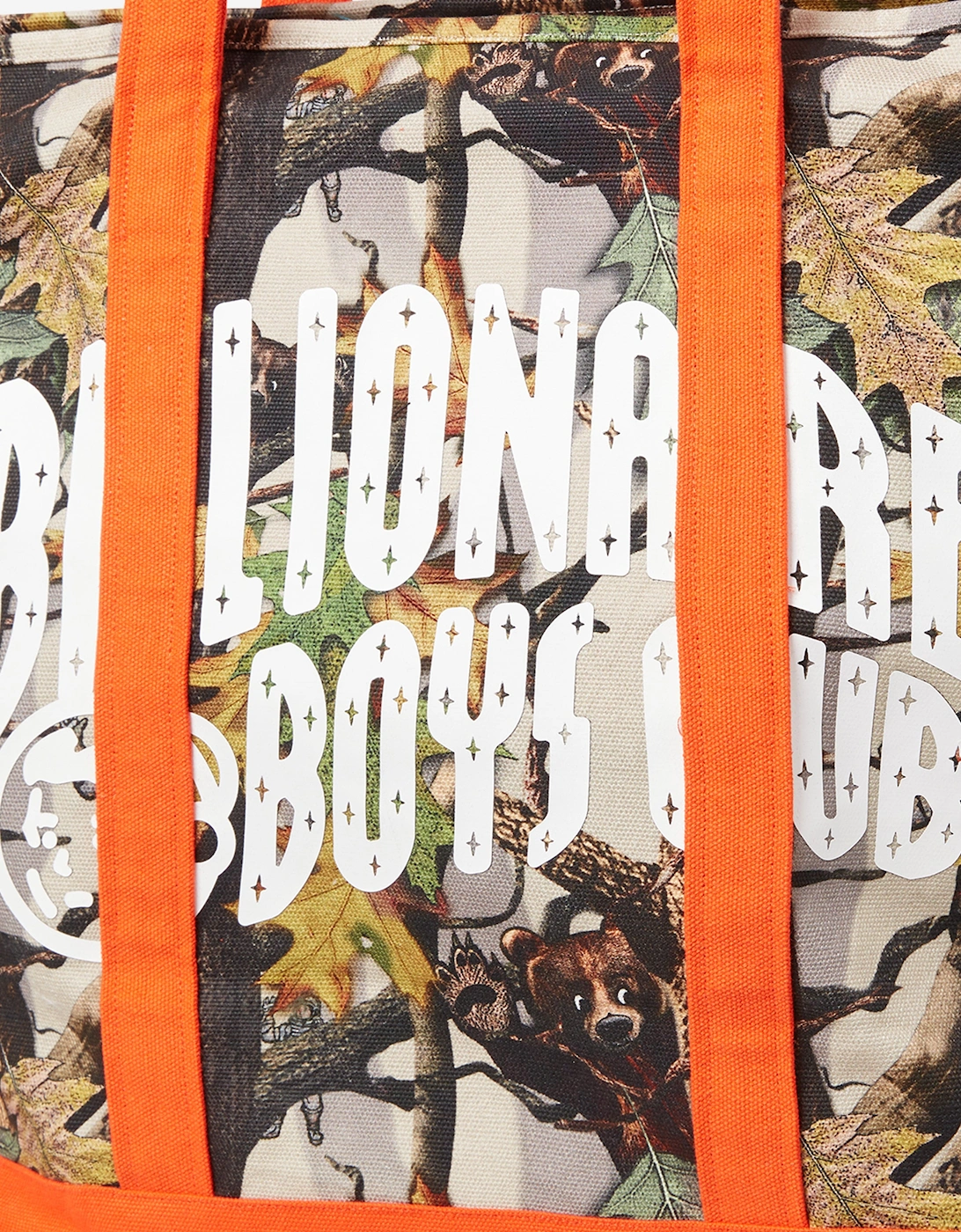 Boys Tree Camo Arch Logo Tote Bag in Multicolour