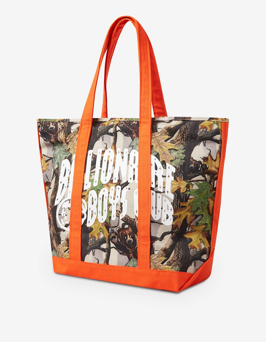Boys Tree Camo Arch Logo Tote Bag in Multicolour