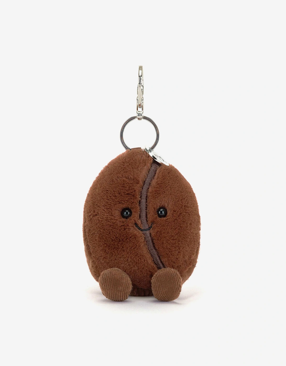 Girl's Jellycat Amuseables Coffee Bean Bag Charm in Brown (17cm) - Size: ONE size,